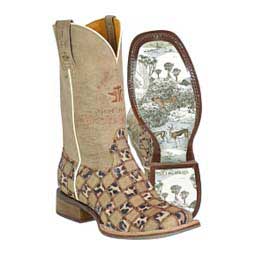 Cheetah Chick 13-in Cowgirl Boots Tin Haul
